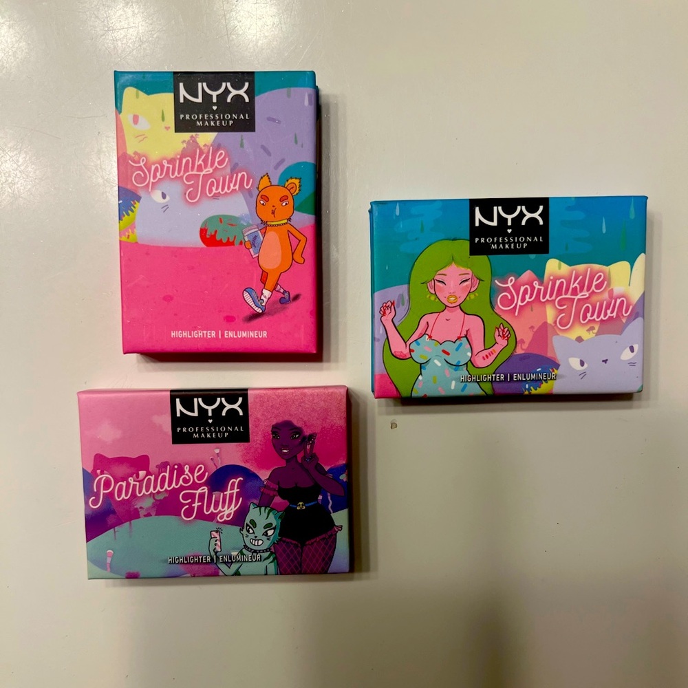 NYX iridescent highlights